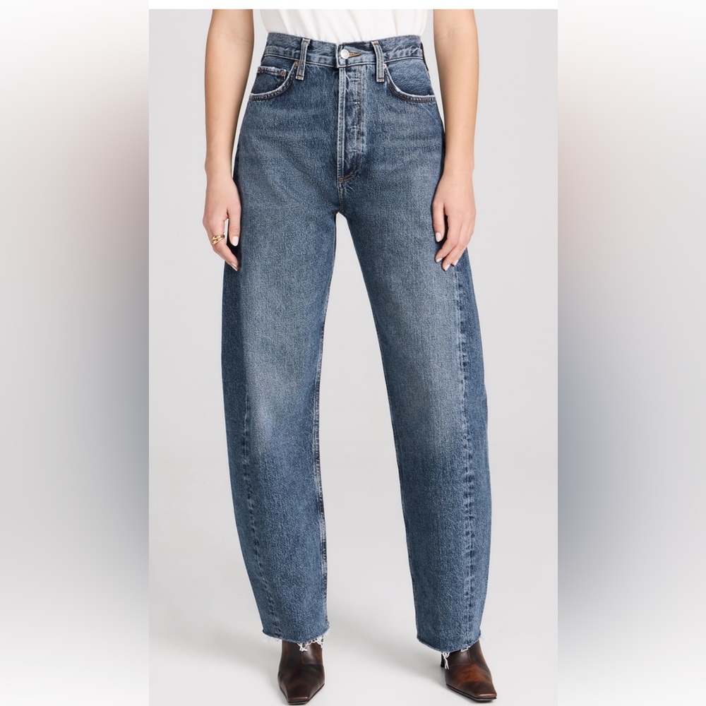 Agolde Luna High Rise Pieced Taper Jeans, size 26, Control. NWT.